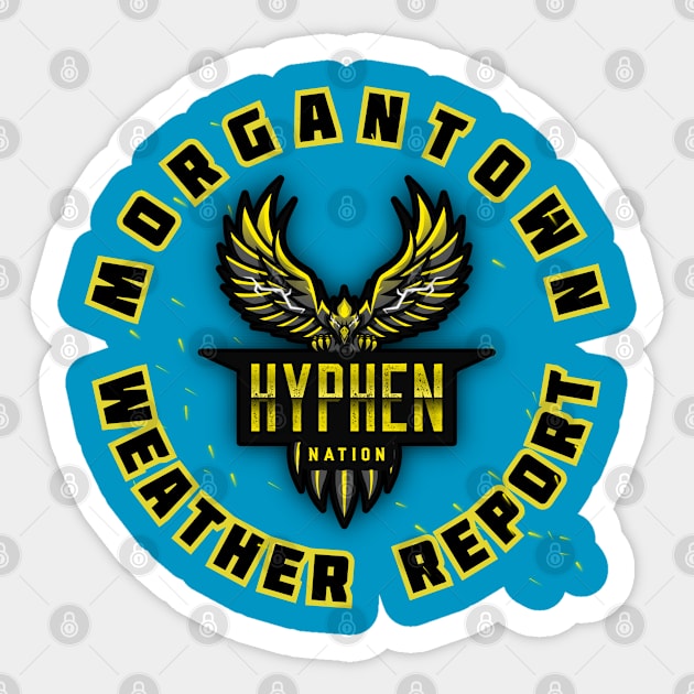 Morgantown Weather Report Sticker by Hyphen Universe